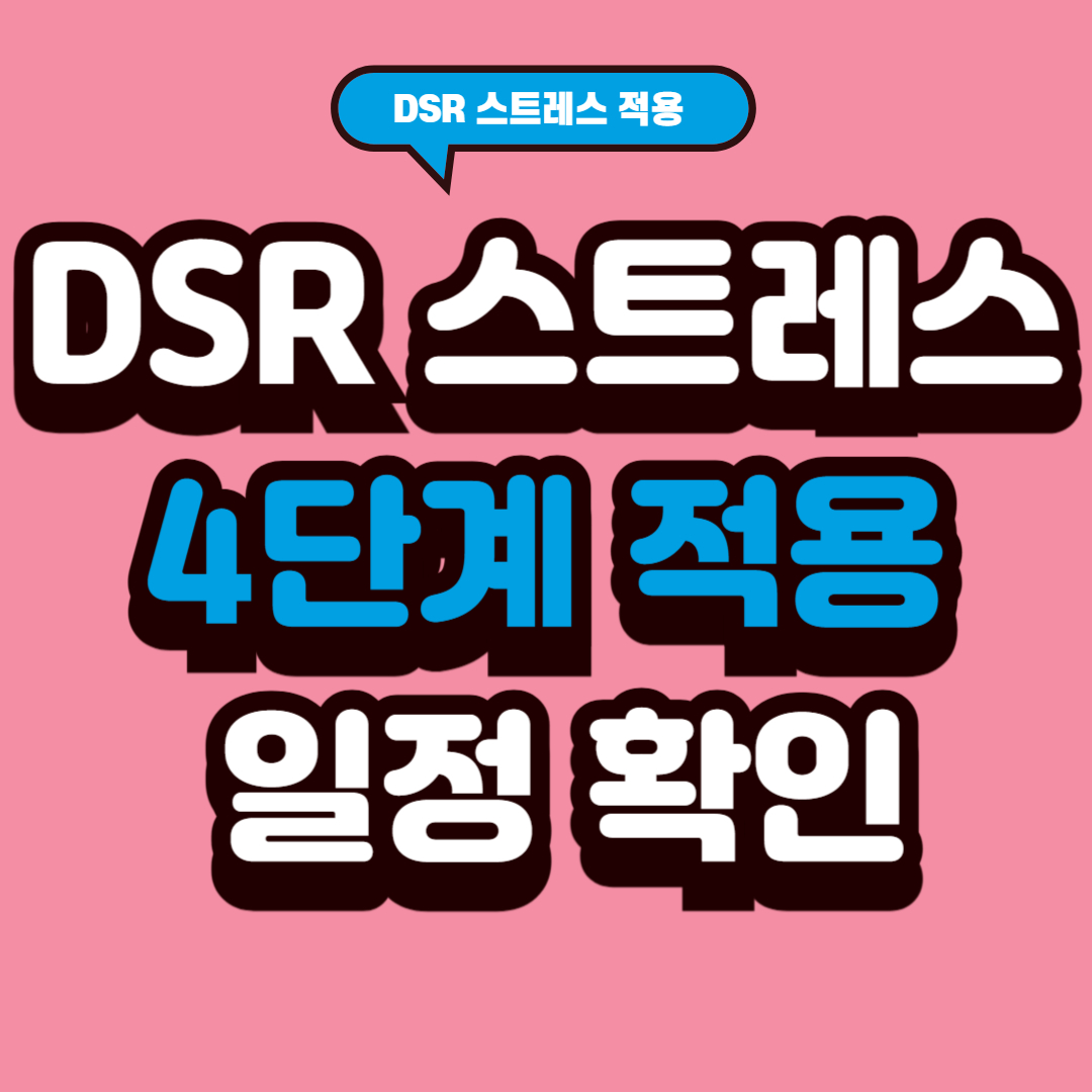 스트레스 DSR 3단계 완벽 정리