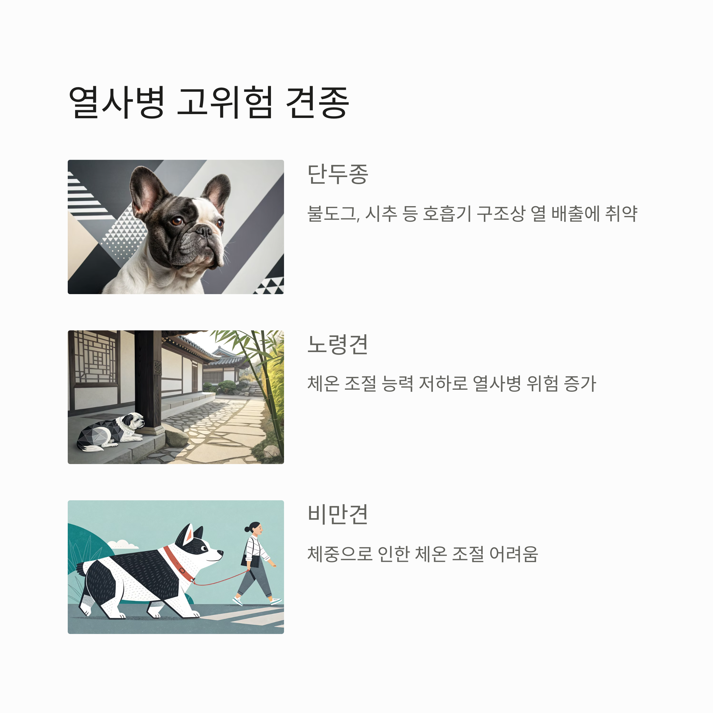 열사병 고위험 견종