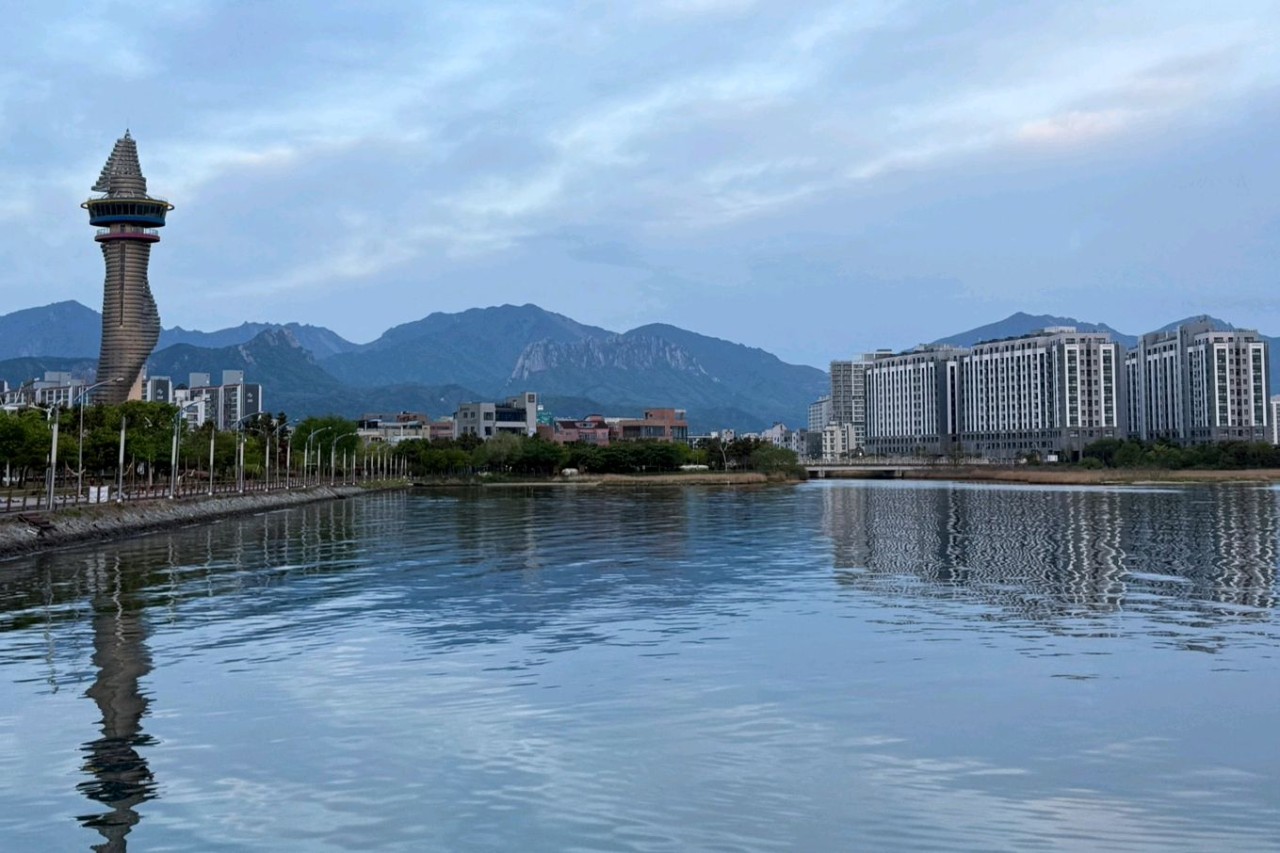 청초호 전경 사진