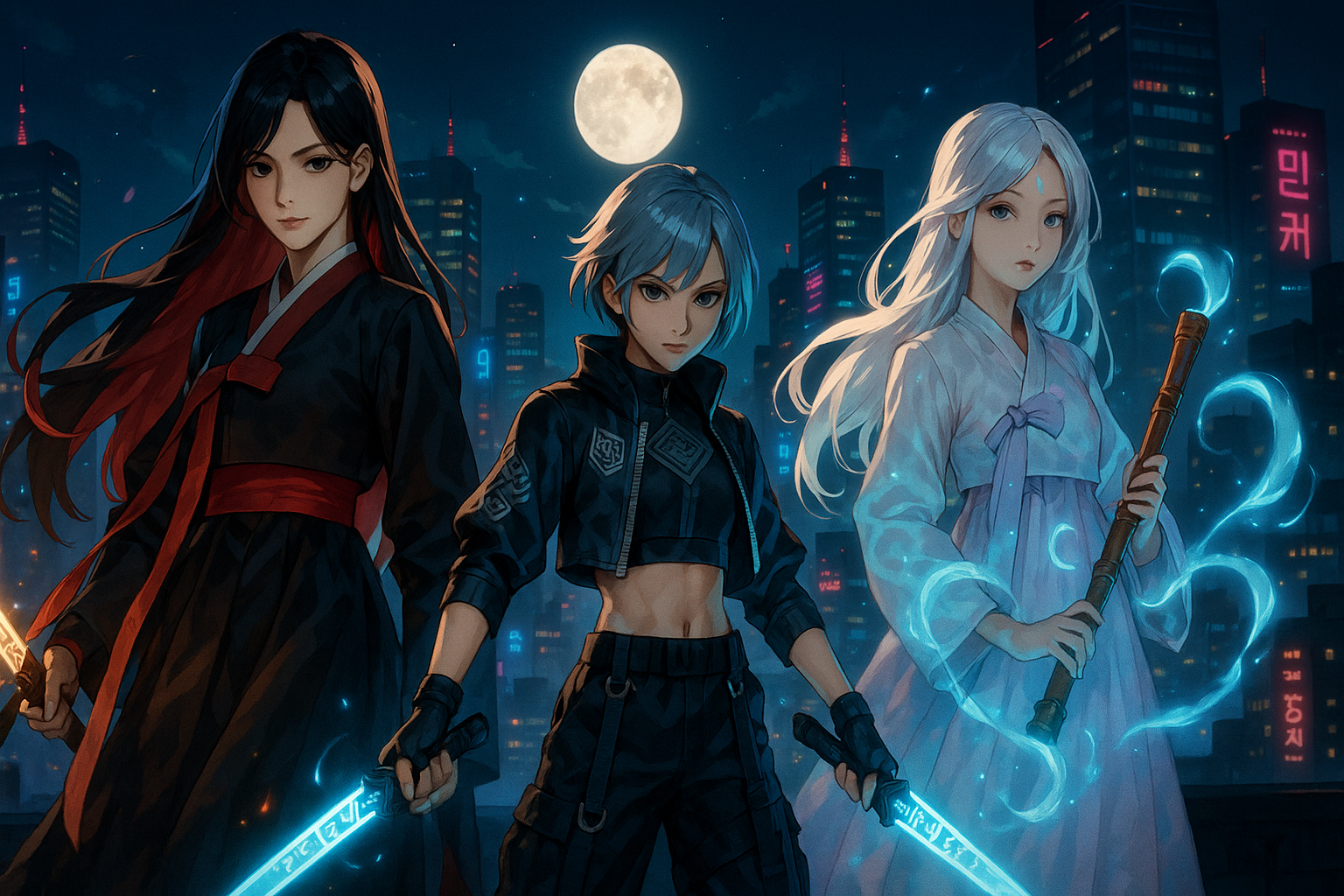 한국적인 퓨전 아이돌 컨셉 관련 이미지