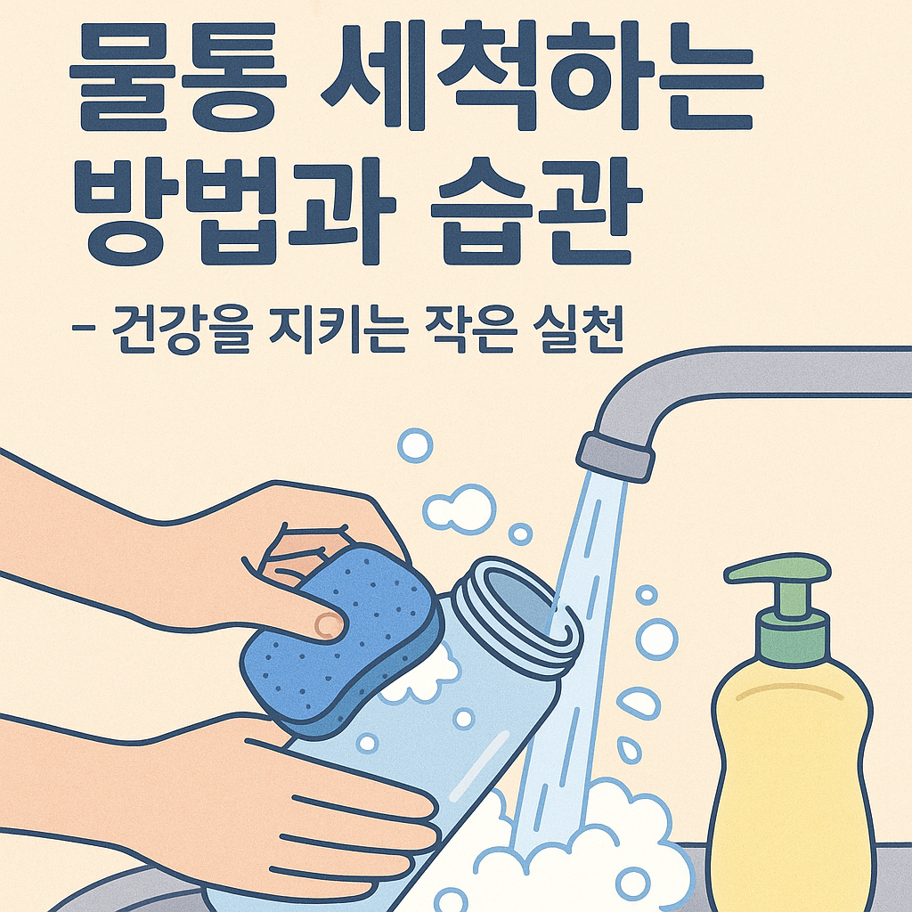 물통 세척하는 방법과 습관 &ndash; 건강을 지키는 작은 실천