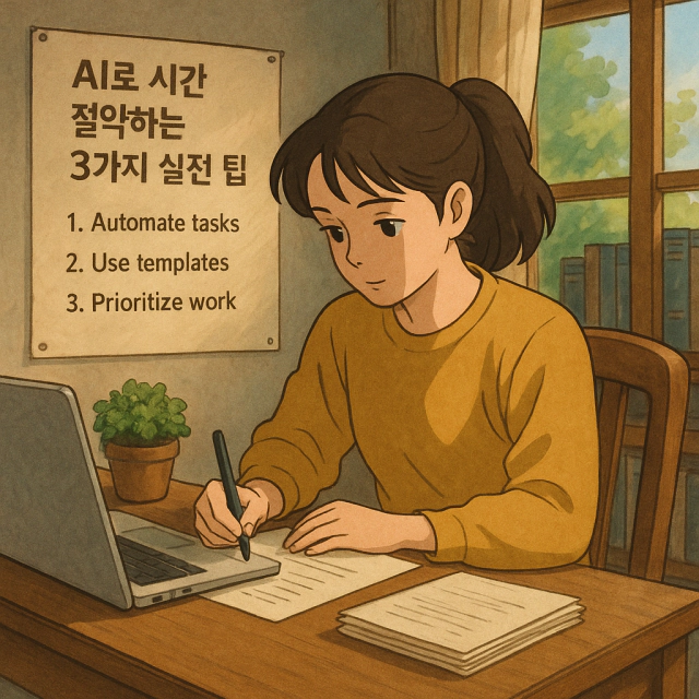 AI로 시간 절약하는 3가지 실전 팁