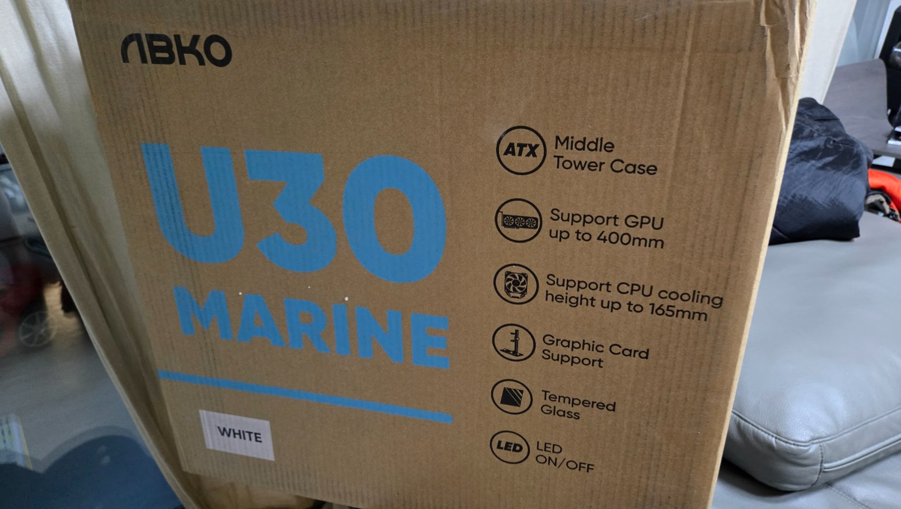 가성비 조립PC 케이스 앱코 (ABKO) U30 마린 화이트 후기 사진1