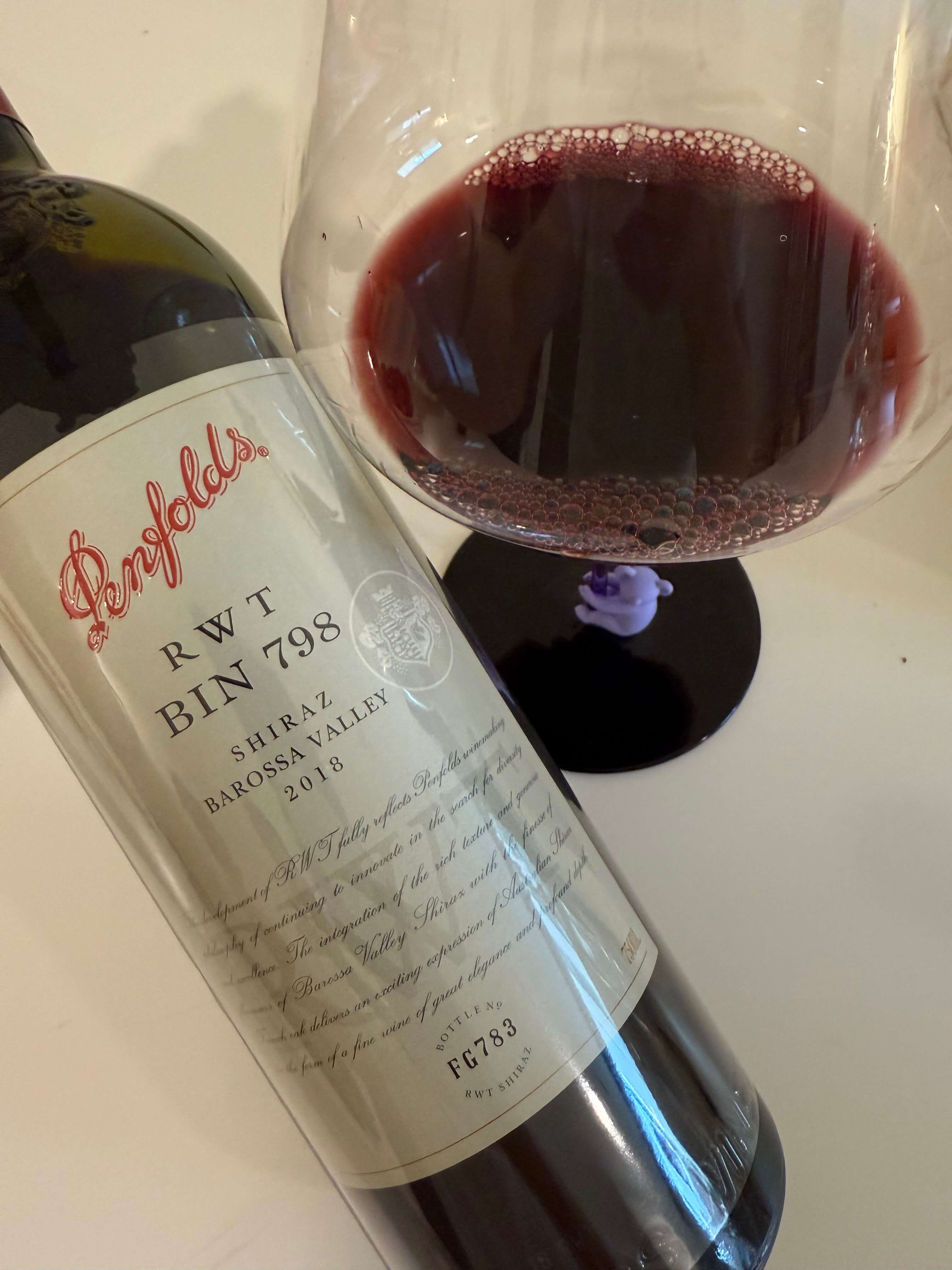 Penfolds RWT Bin 798 Shiraz 2018, Barossa Valley, Australia๏ฝํํด์ฆ RWT ๋น 798 ์ฌ๋ผ์ฆ 2018