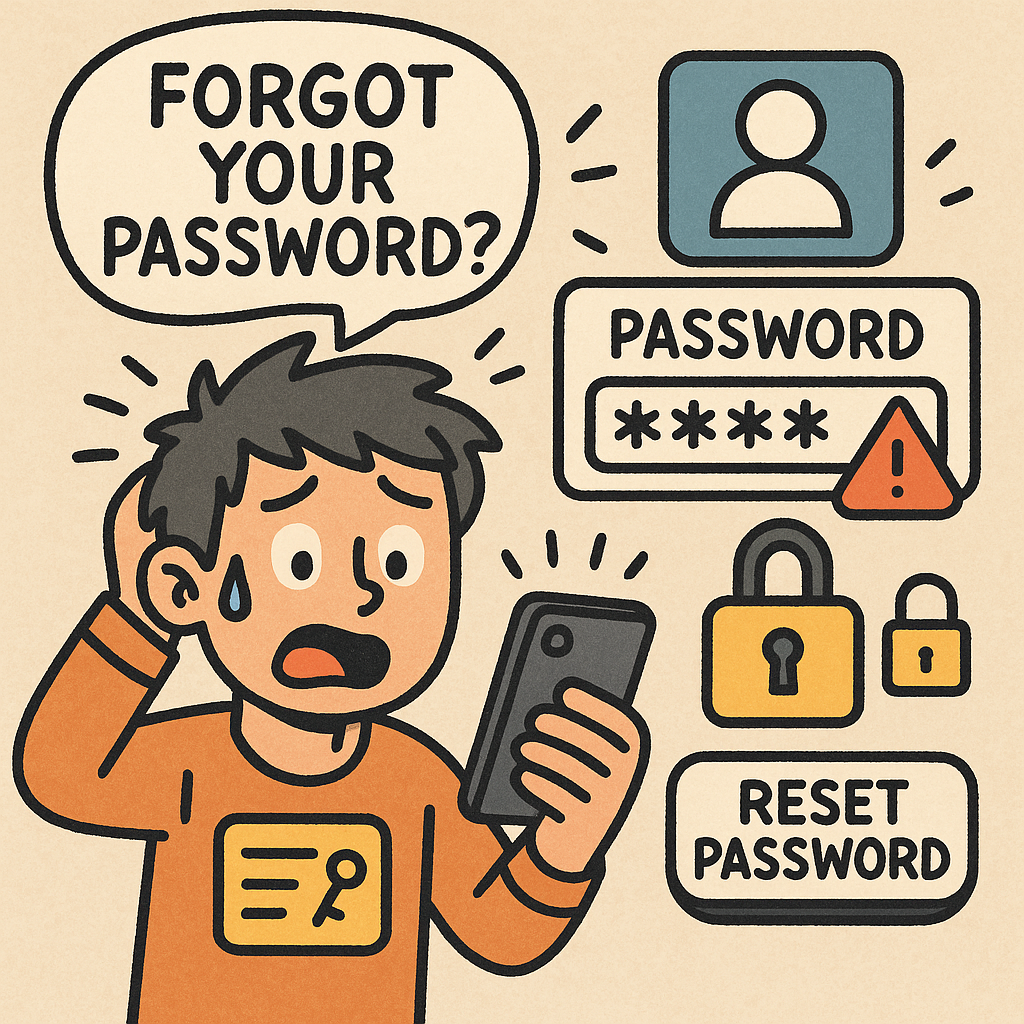 잊어버린 앱 비밀번호 쉽게 찾기