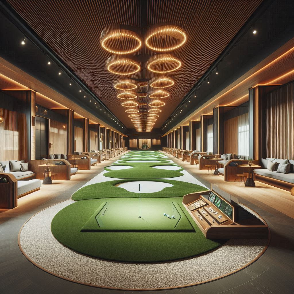 실내골프연습장 배경