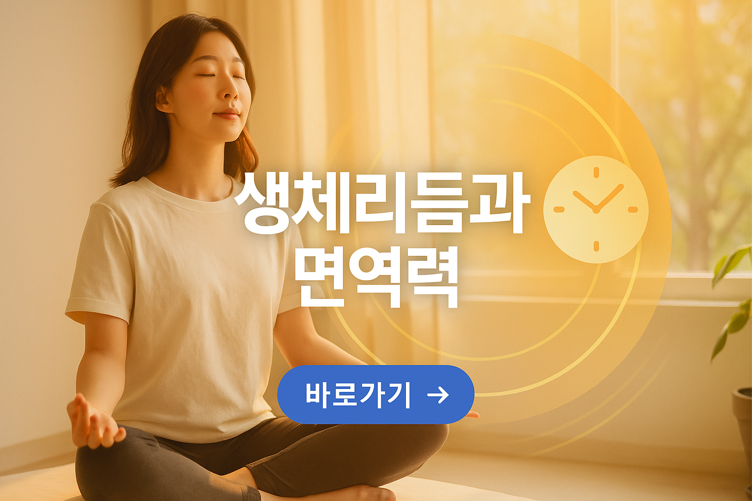 암을 막는 하루 24시간 생체리듬에 맞춘 면역 루틴