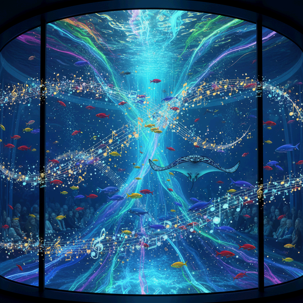 ⑦ 수족관 (Aquarium)|몽환적인 빛의 파도