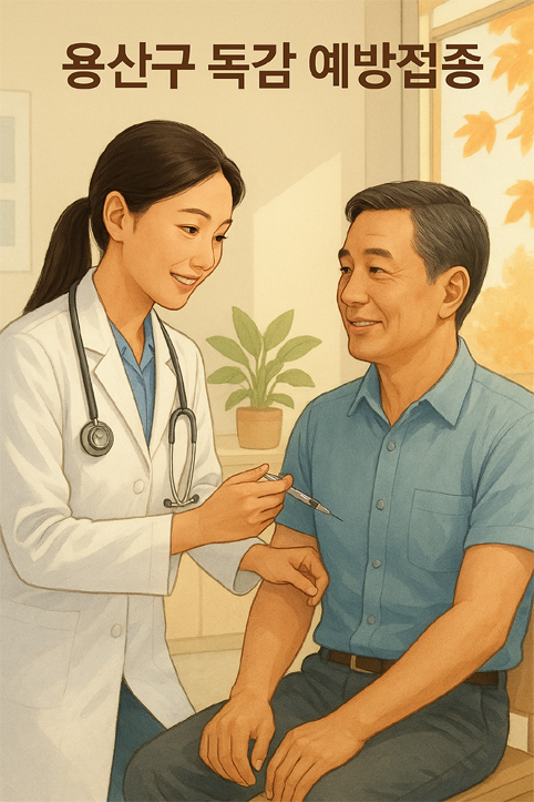 용산구 독감 예방접종 이미지