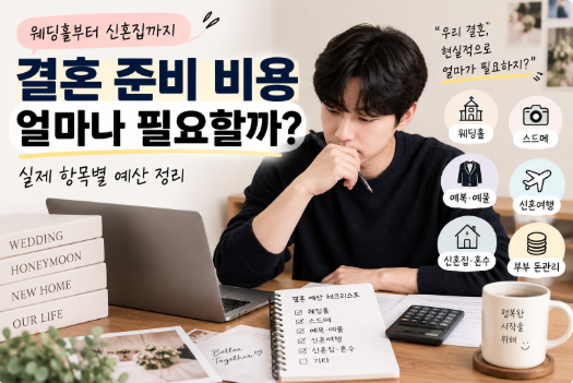 결혼 준비 비용 얼마나 필요할까? 실제 항목별 예산 정리