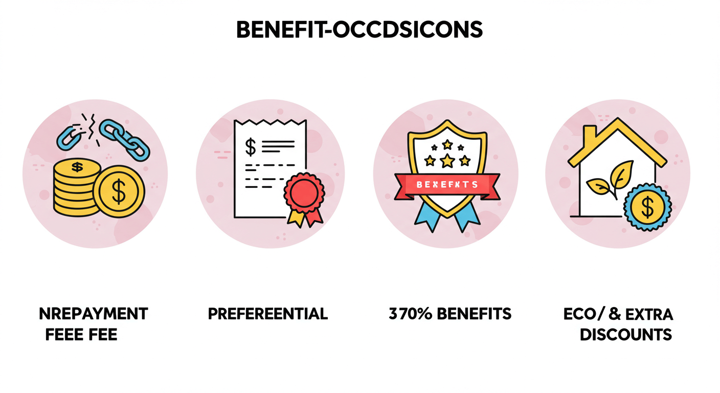 중도상환수수료, 부대비용, 우대 혜택