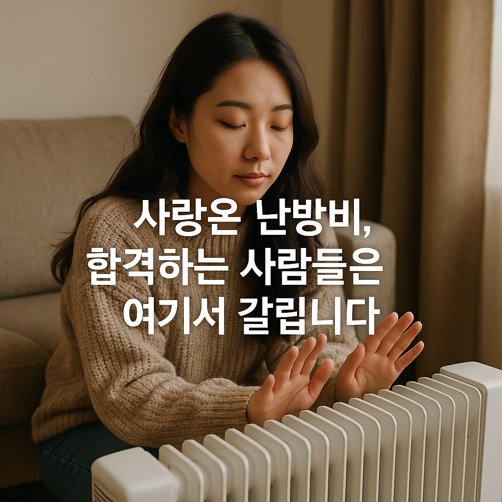 사랑온 난방비 합격 꿀팁