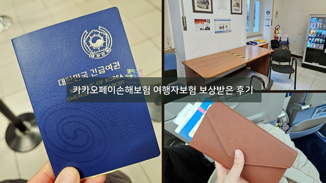 카카오페이손해보험 여행자보험 보상받은 후기 도난보고서 로마