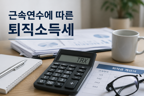 퇴직금 세금, 근속연수 따라 얼마나 달라질까 직접 계산해보니