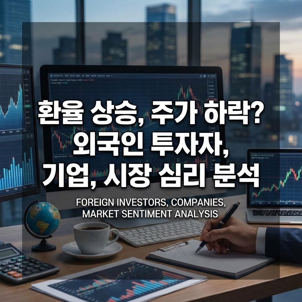 환율 상승,주가 하락? 외국인 투자자,기업,시장 심리 분석 관련 사진
