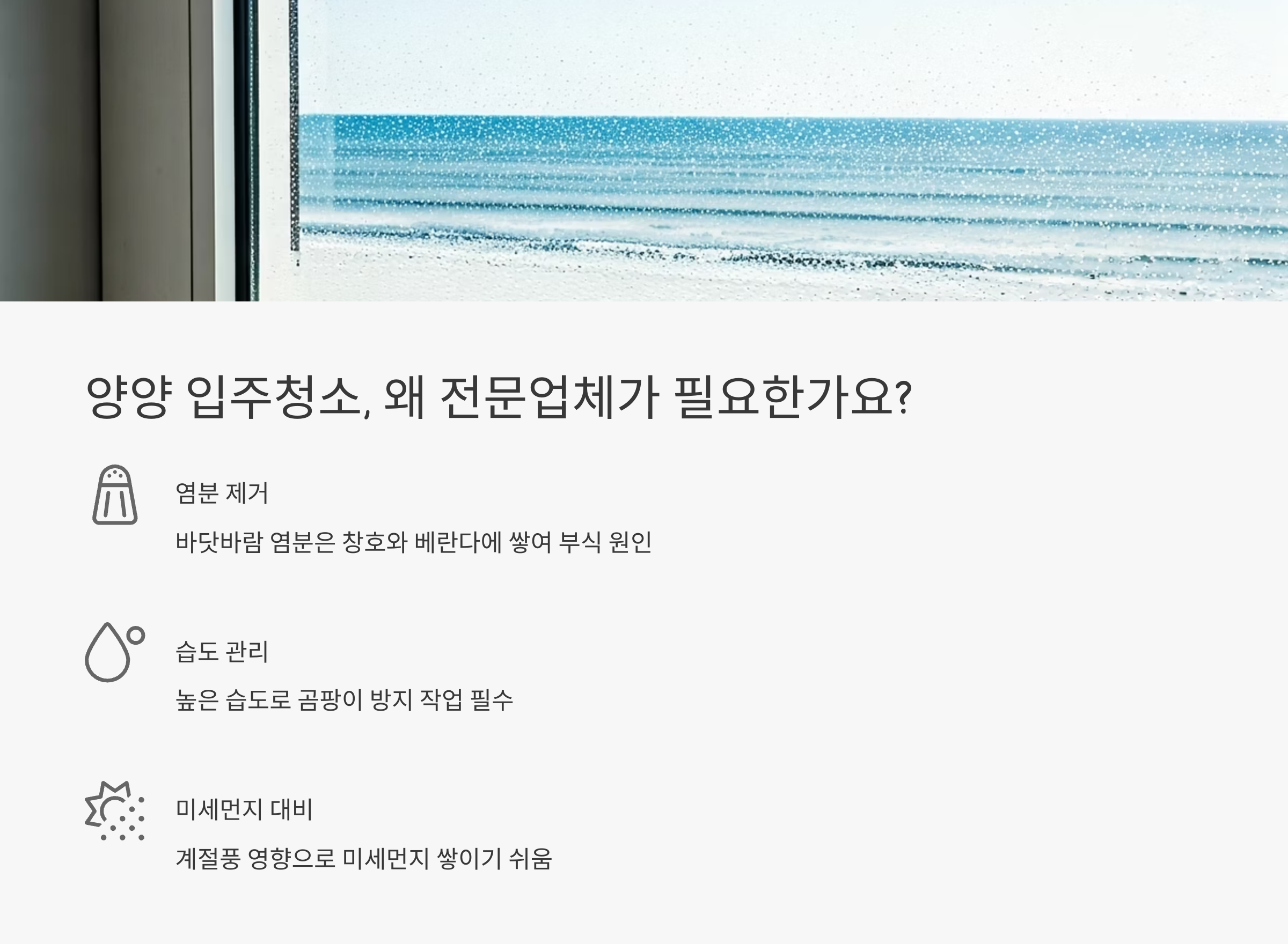 양양 입주청소 전문 업체 필요성