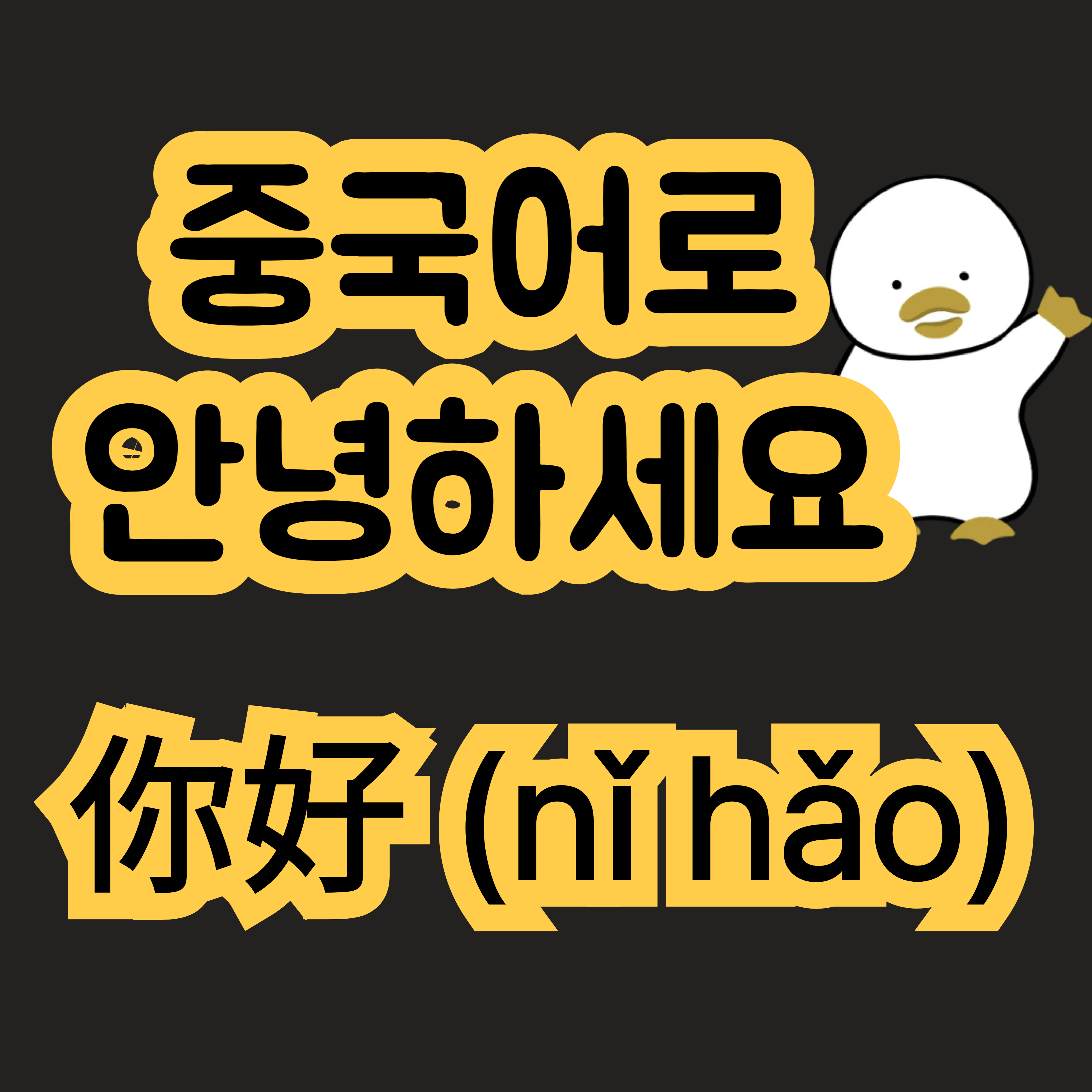 중국어로 안녕하세요 你好