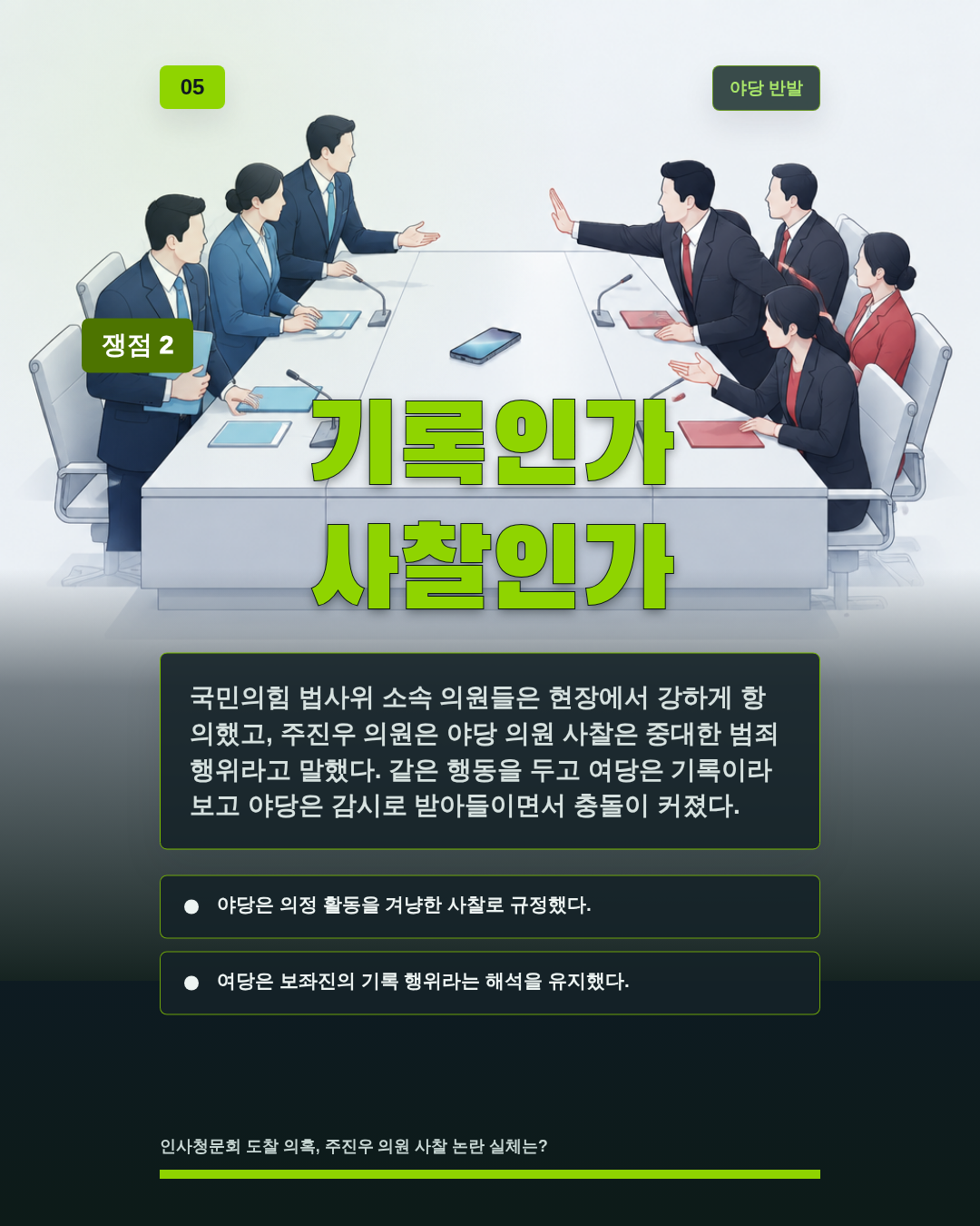 기록인가 사찰인가