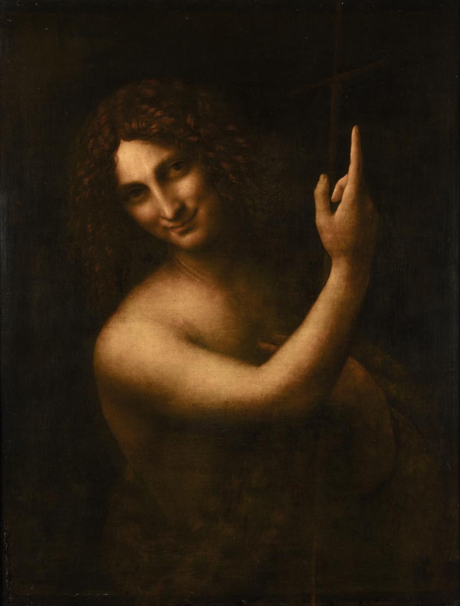 Saint John the Baptist" Leonardo da Vinci