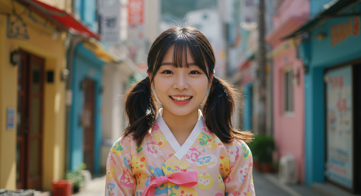 제주시 방언하는 여성 이미지
