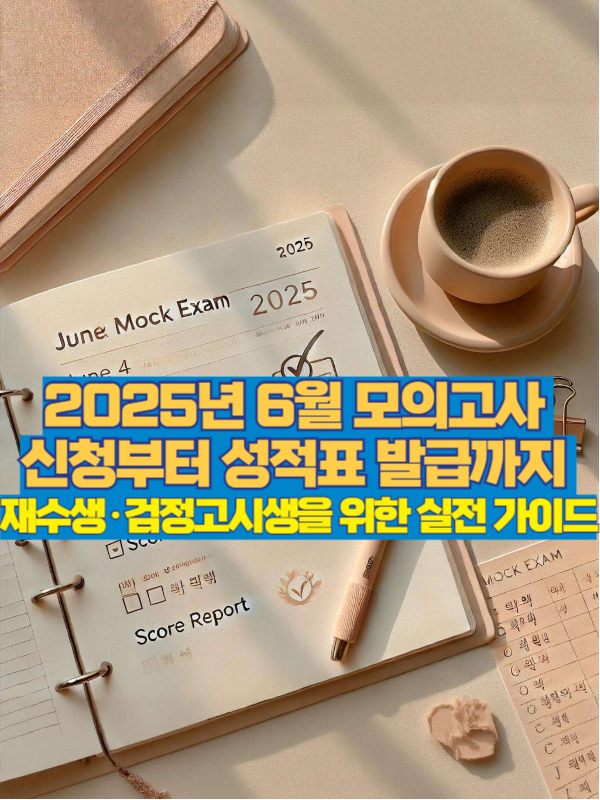 감성적인 2025년 6월 모의고사 준비 썸네일 이미지