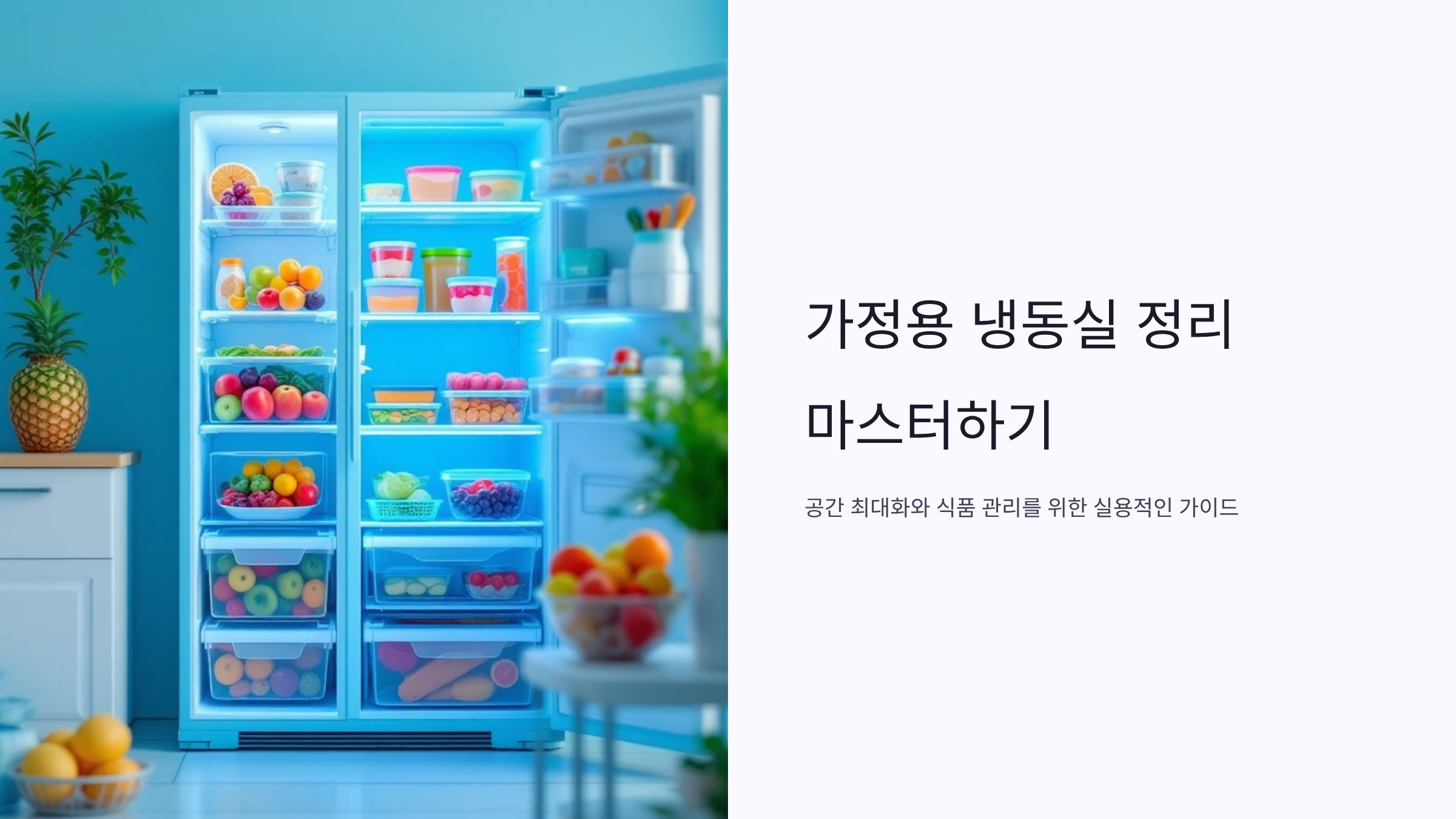 냉동실 정리법으로 매일이 즐거워지는 비법