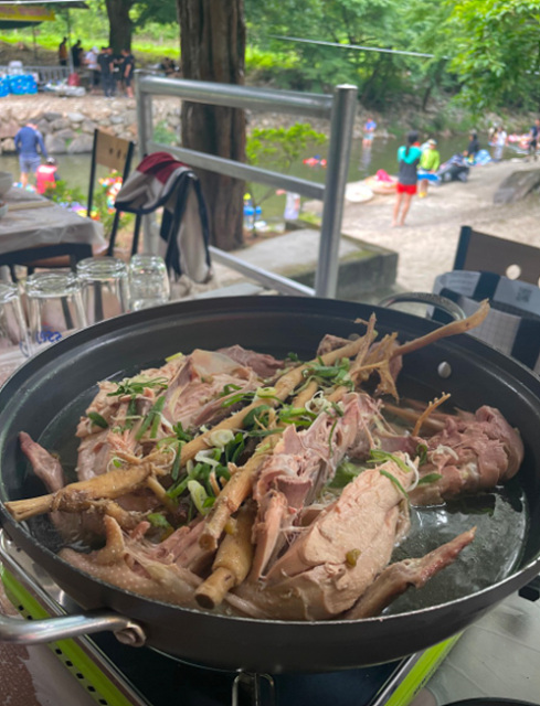 순천 계곡 맛집 추천 닭백숙 물놀이