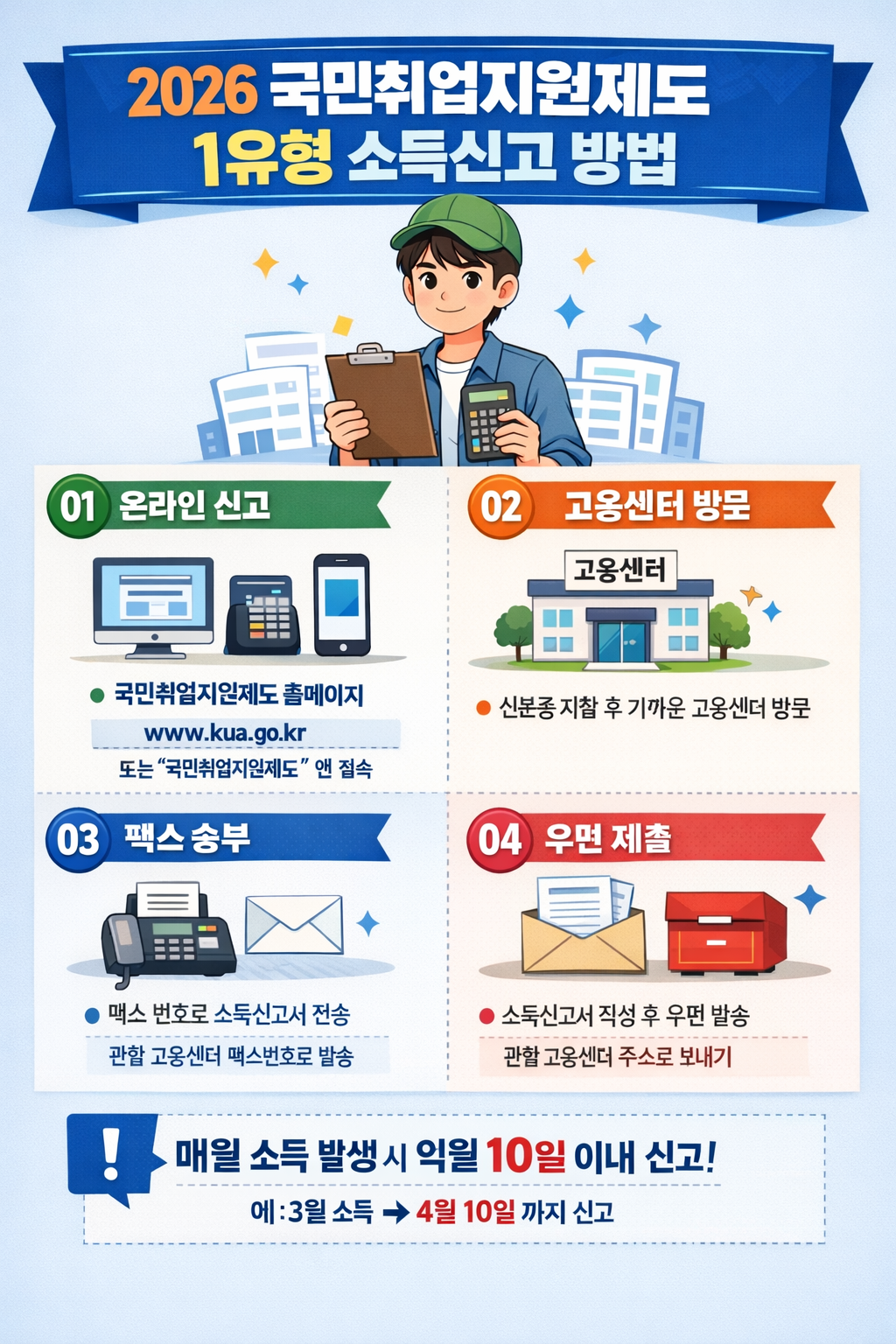 2026 국민취업지원제도 1유형 소득신고 기타소득 vs 사업소득 쉽게 정리