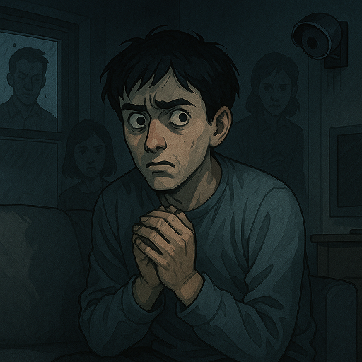 세상의 모든 것이 자신을 겨냥하고 있다고 믿는 망상, 피해망상증 (불신,의심,고립)