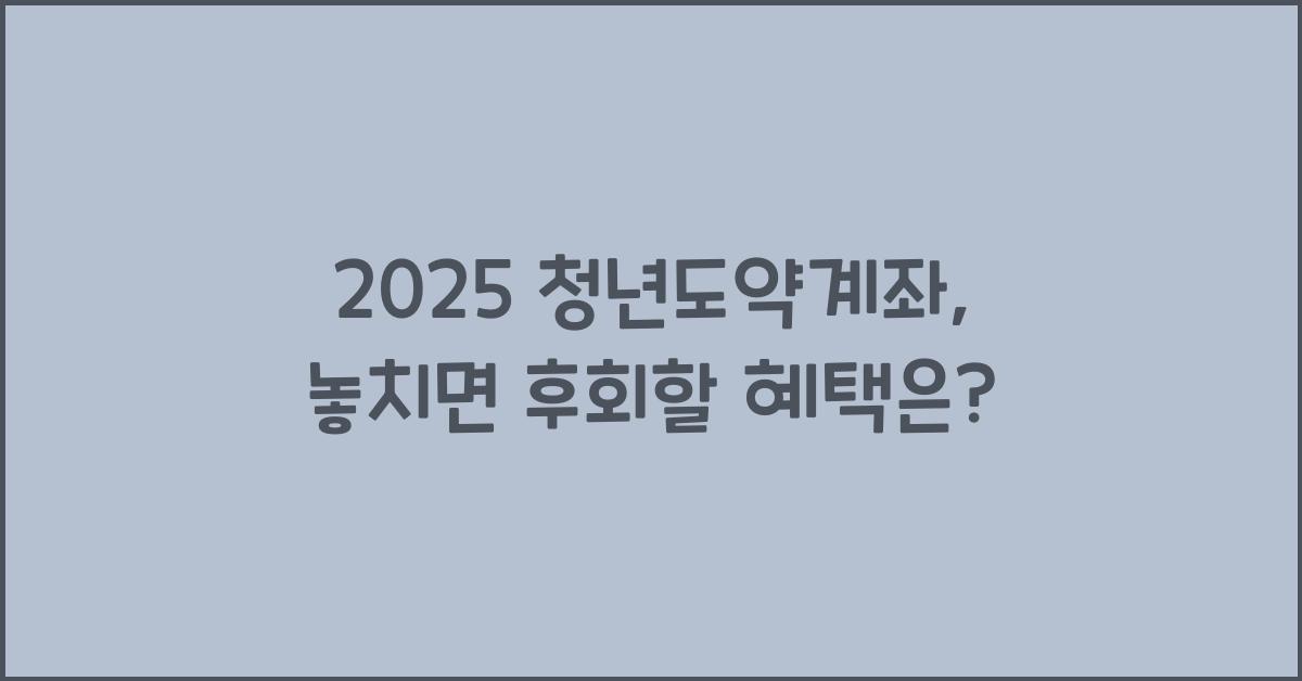 2025 청년도약계좌