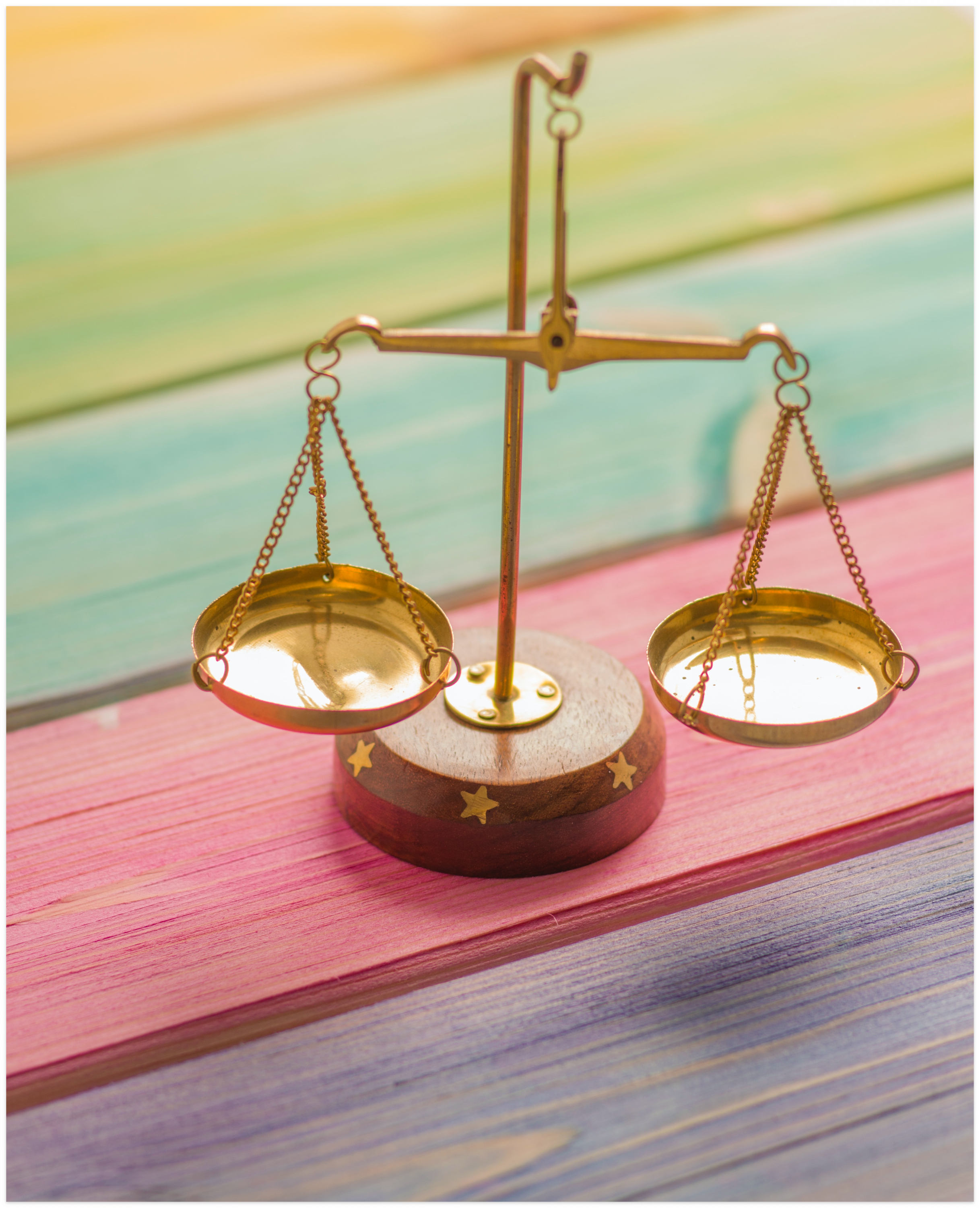 저울, 균형잡힌 저울