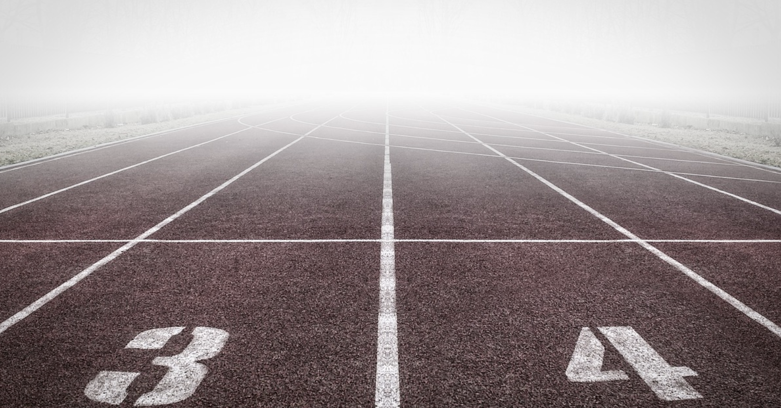 운동장에 트랙이 보여진다