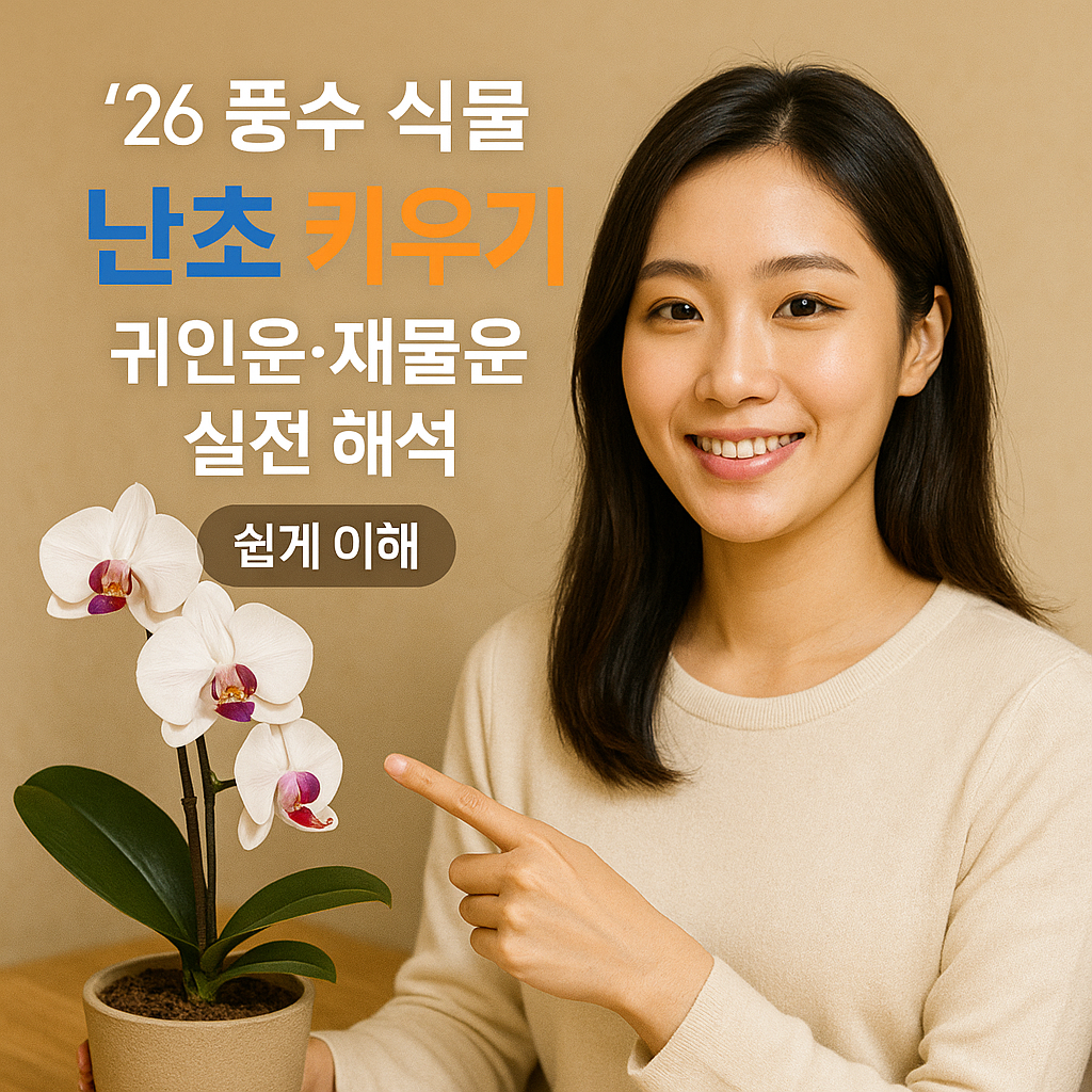 [&rsquo;26 풍수 식물] 난초 키우기 ｜ 귀인운&middot;재물운 실전 해석