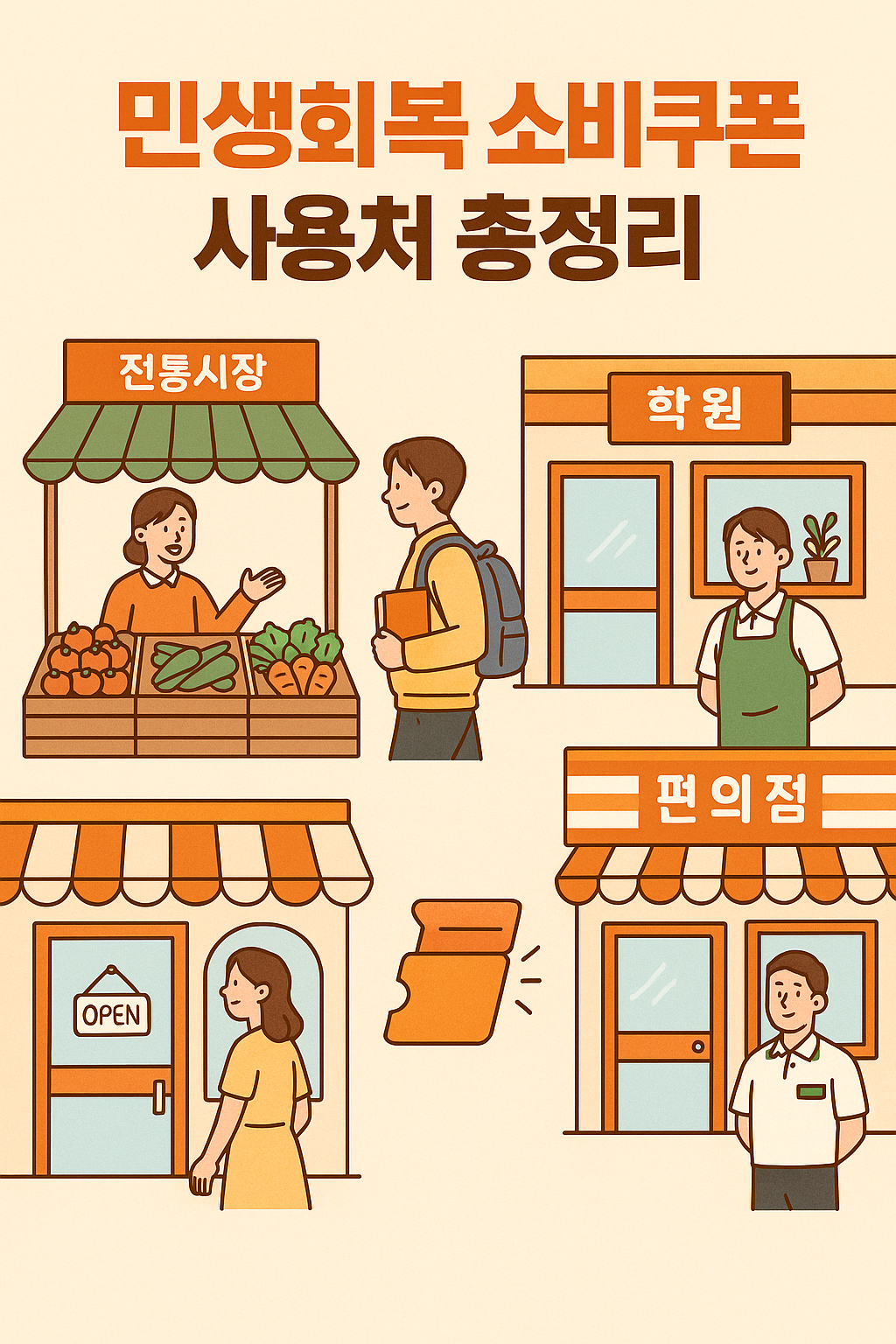 [민생회복 소비쿠폰 사용처] -지역별- 사용처부터 -사용불가 -업종까지 한눈에