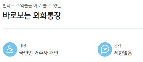 외화통장 개설