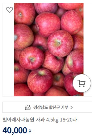 고향사랑 기부제 답례품 