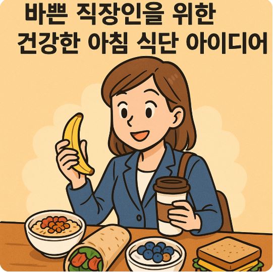 바쁜 직장인을 위한 건강한 아침 식단 아이디어
