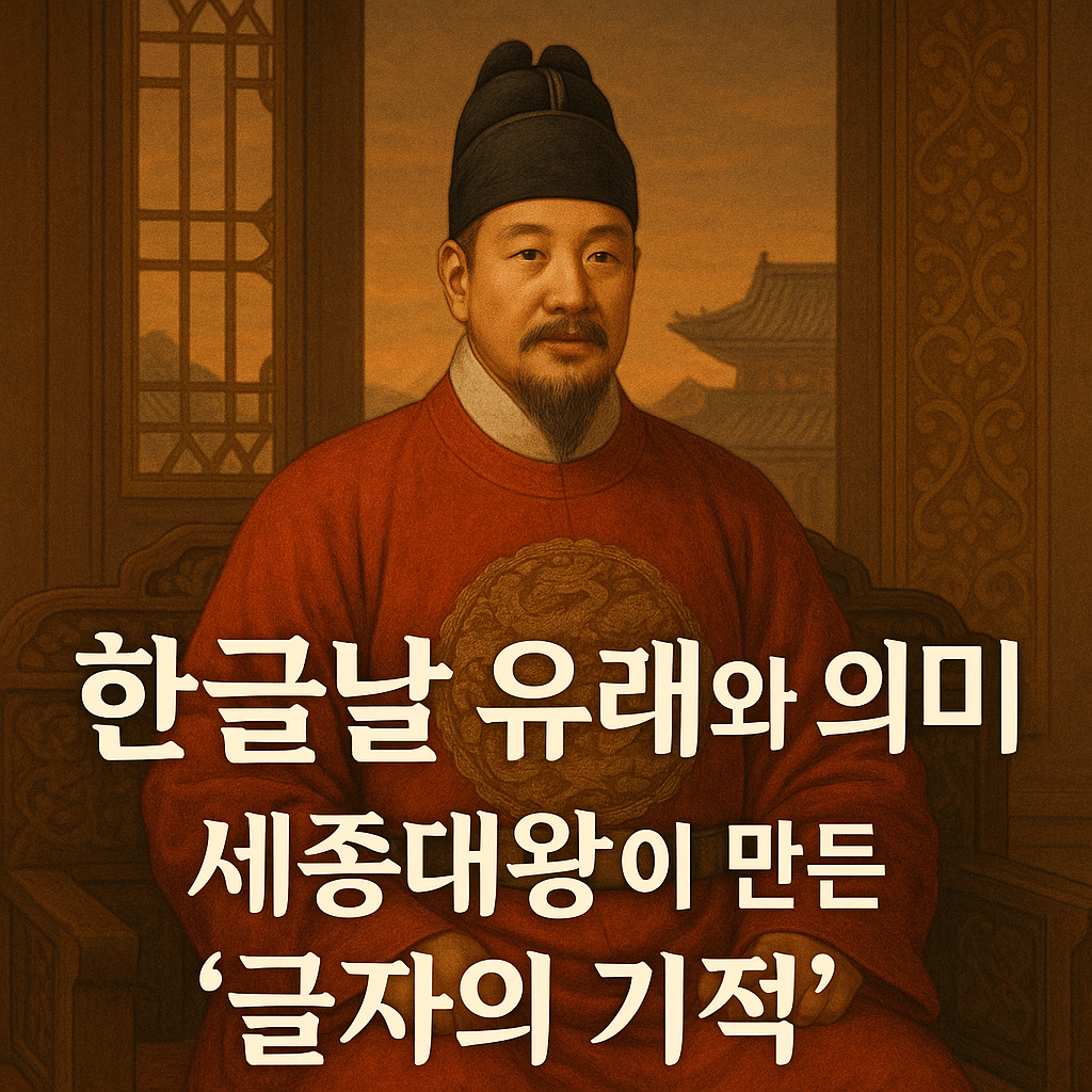 한글날 유래와 의미 세종대왕이 만든 글자의 기적