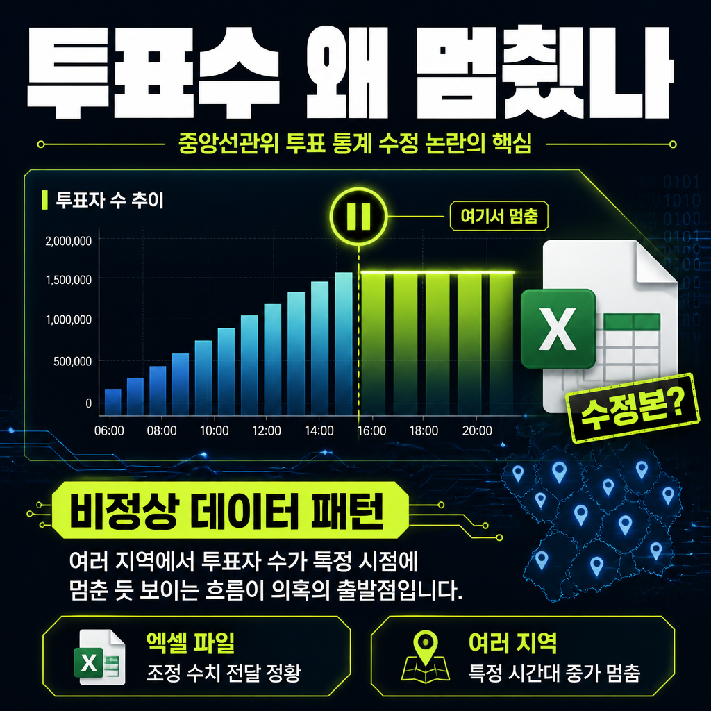 투표수 왜 멈췄나