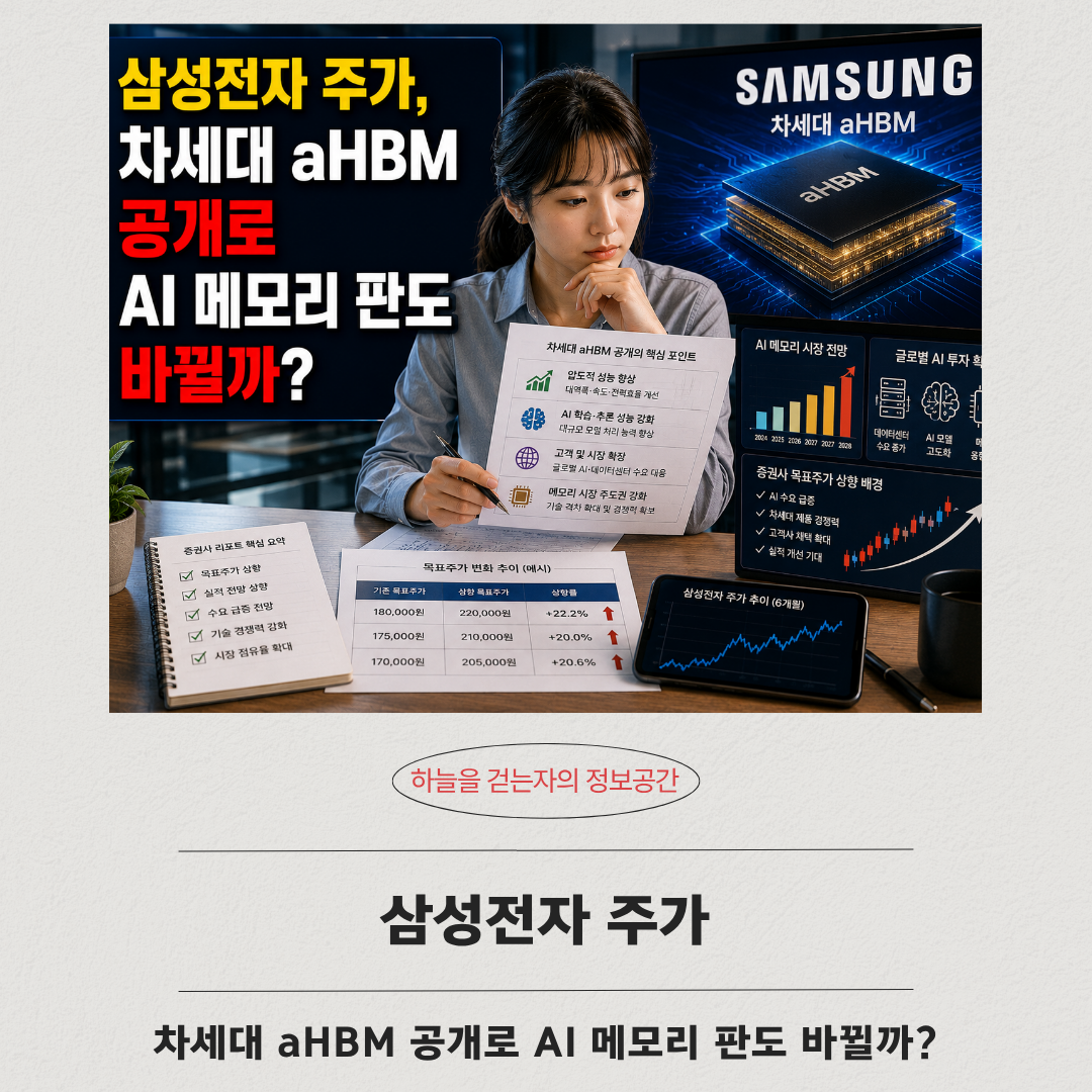 삼성전자 주가, 차세대 aHBM 공개로 AI 메모리 판도 바뀔까?