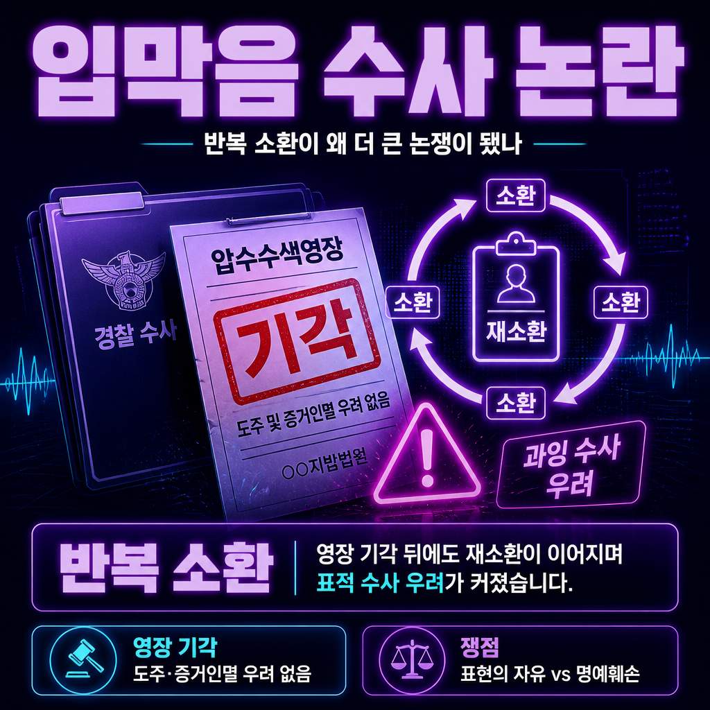 입막음 수사 논란
