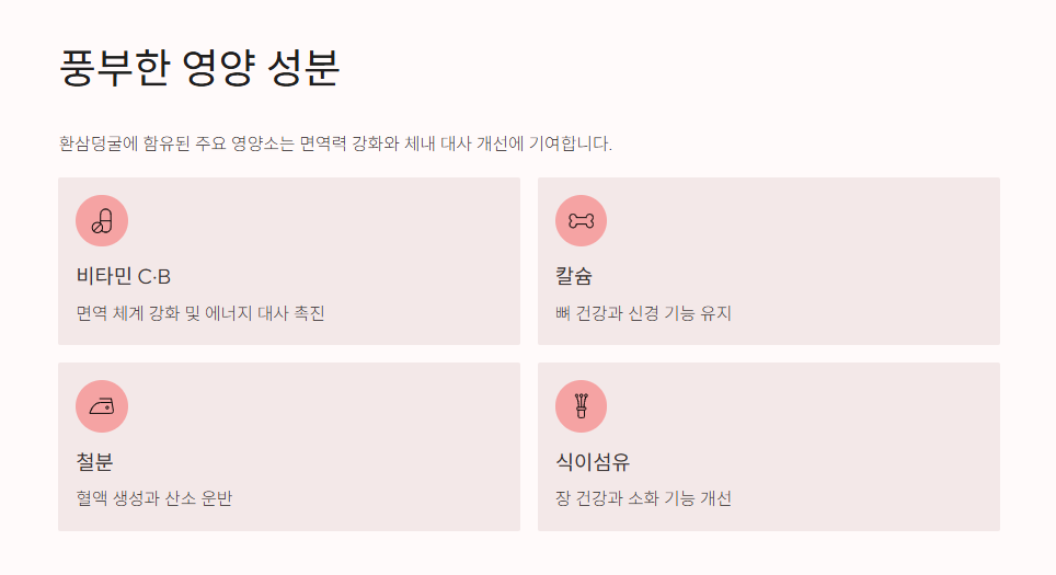 풍부한 영양 성분