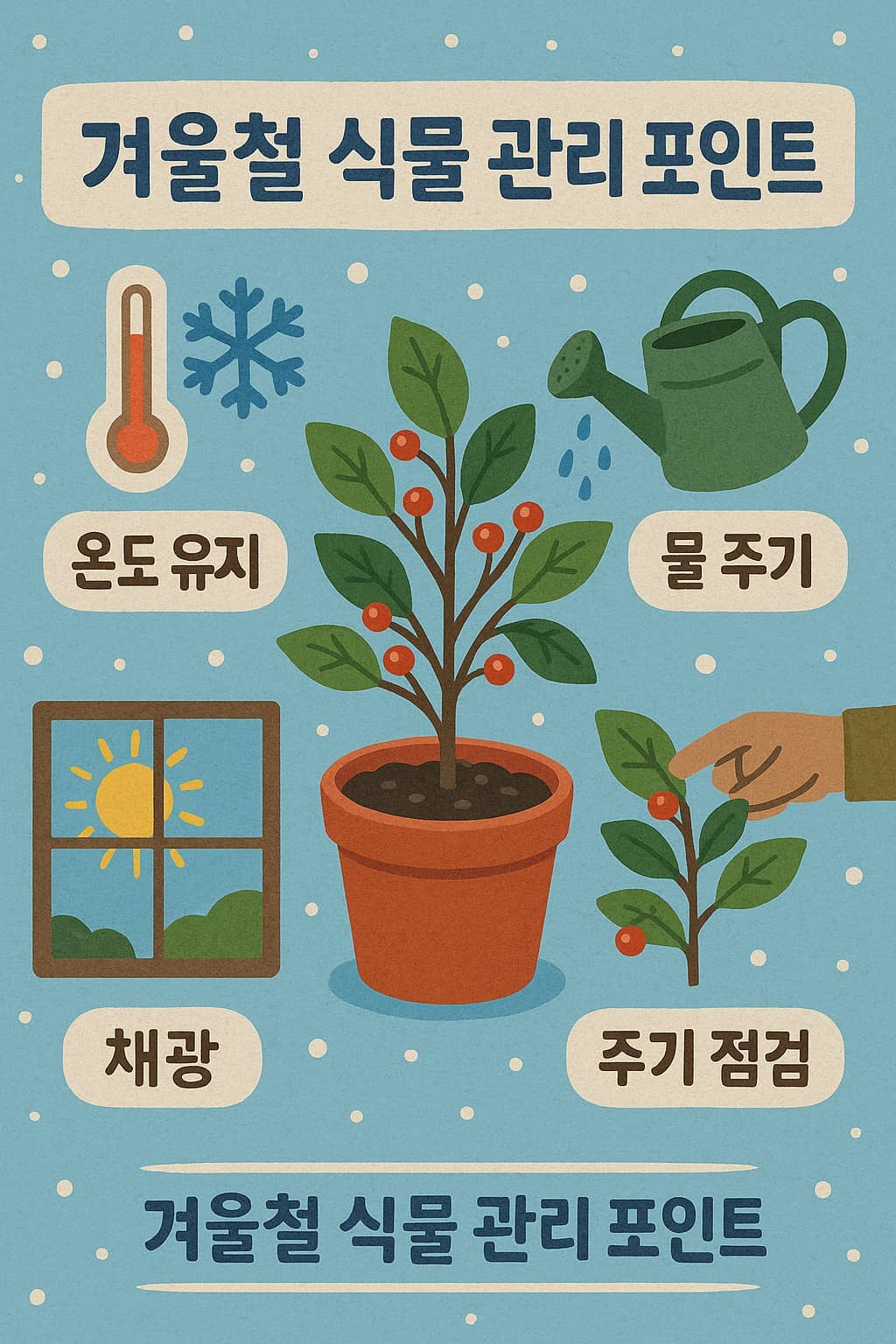 겨울철 식물 관리 포인트