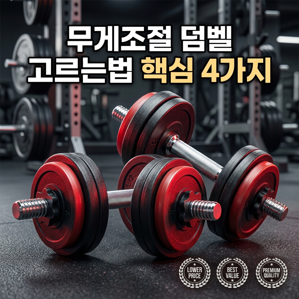 무게조절 덤벨 고르는법 종류 비교