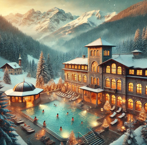 유럽 온천 관련 이미지