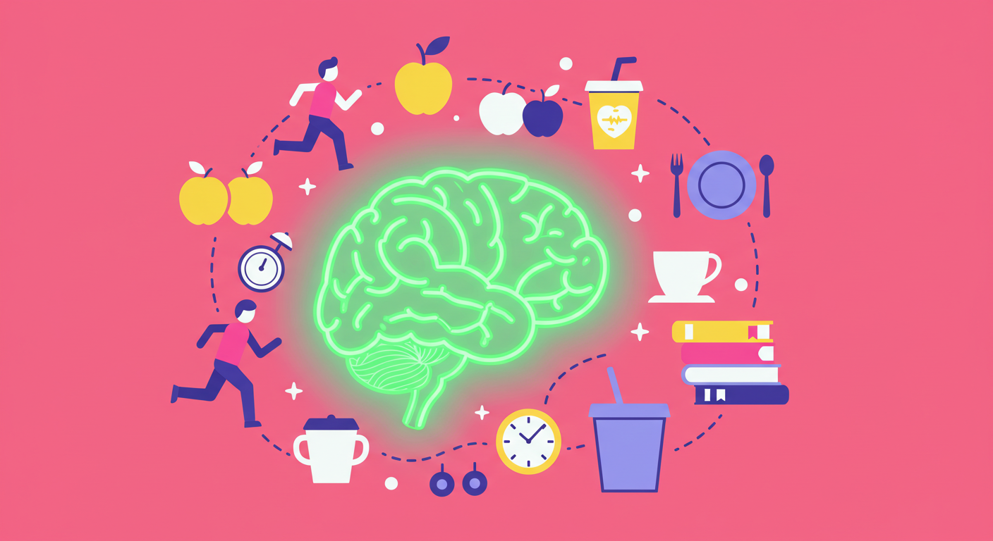 건강한 뇌를 상징하는 라이프스타일