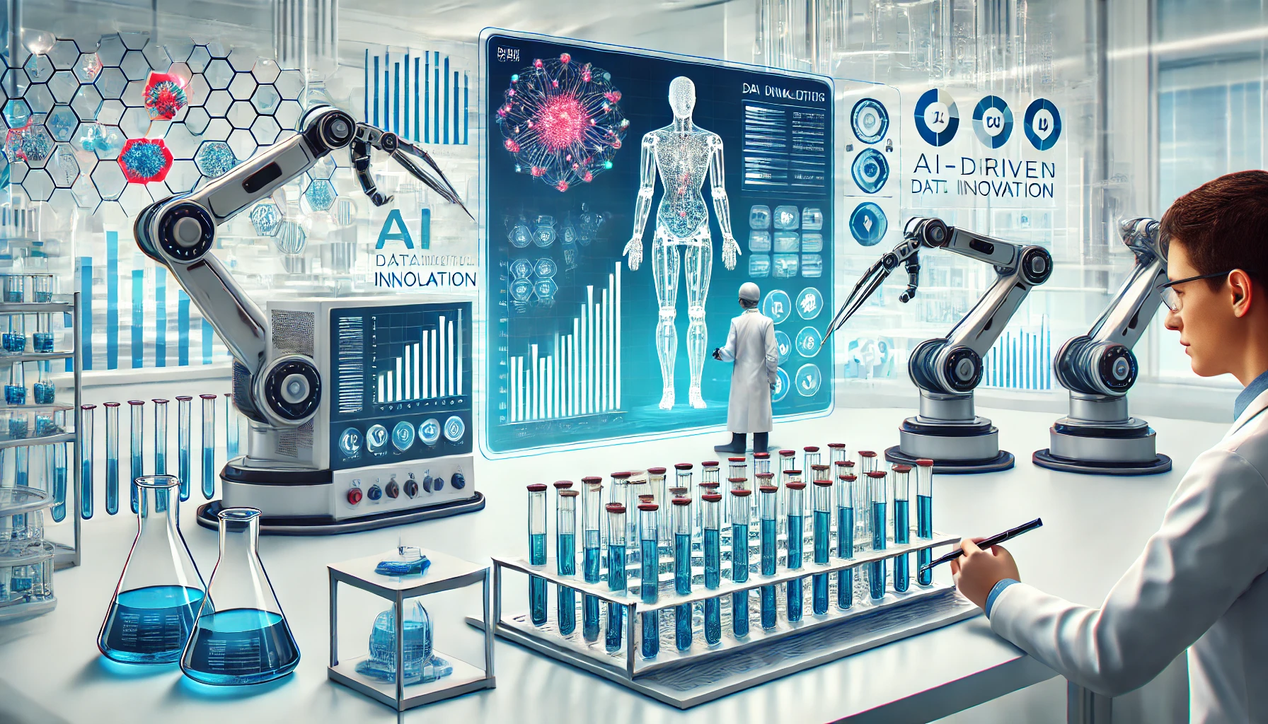 AI와 로봇 기술이 접목된 미래형 바이오 제약 연구소
