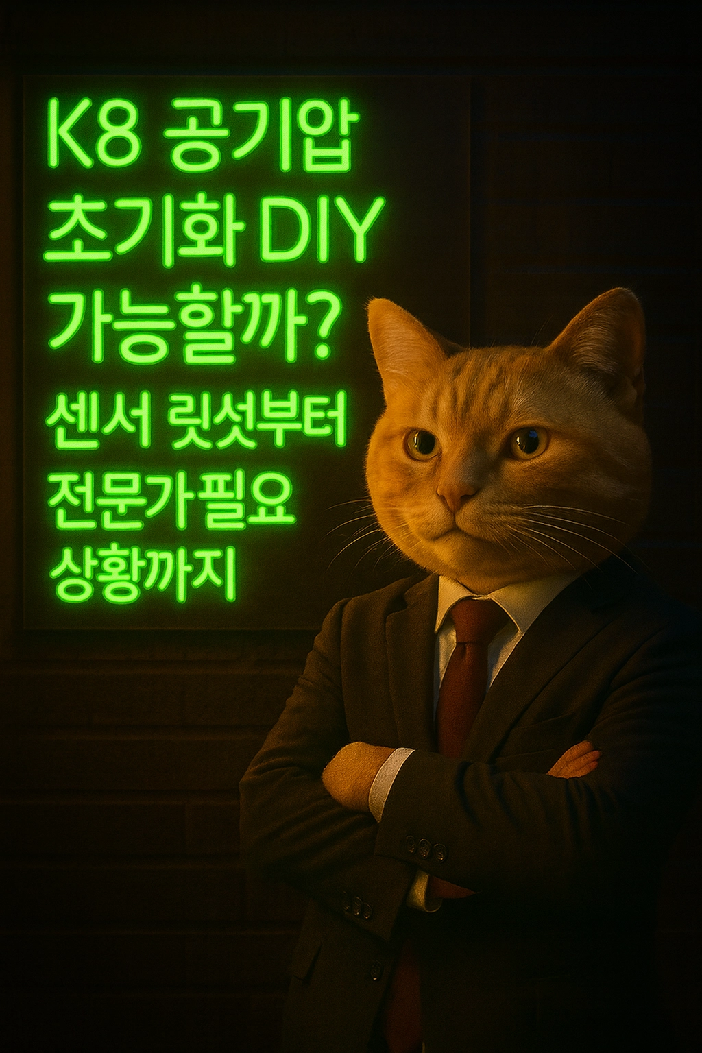 K8 TPMS 초기화, 스마트키나 버튼으로 직접 가능할까요