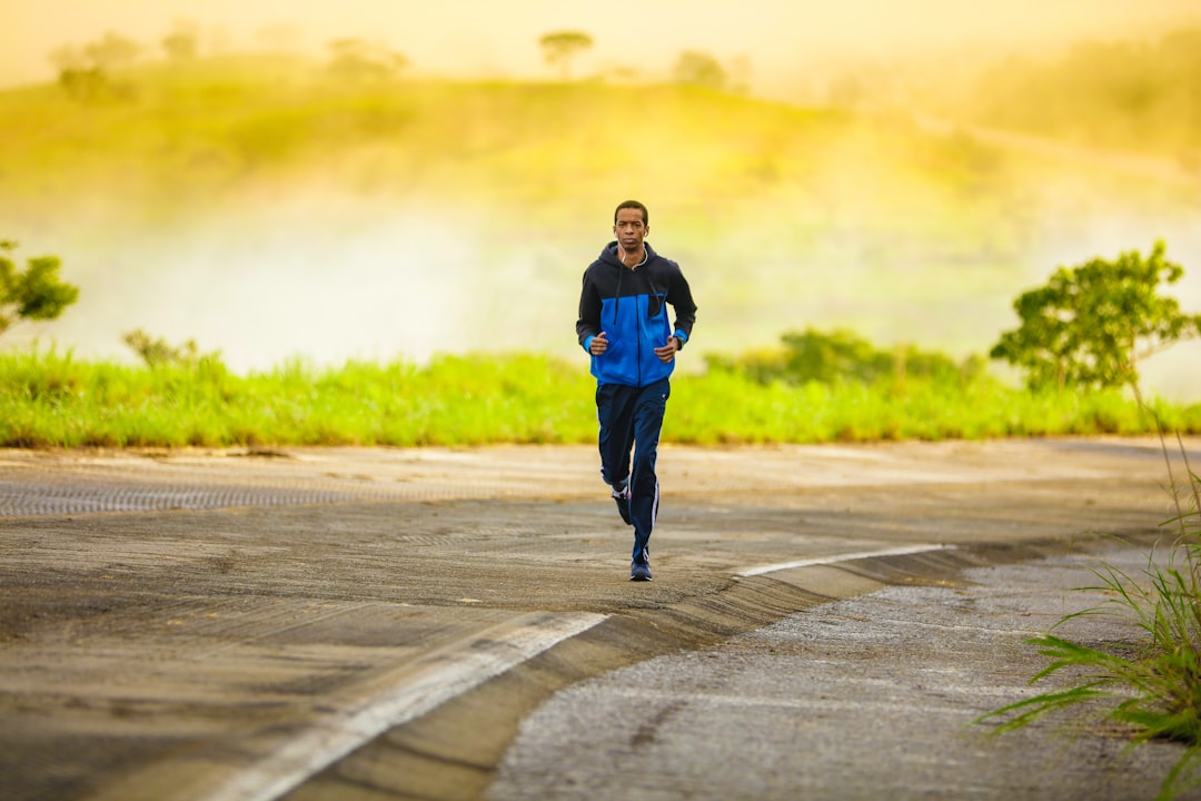 Jogging.