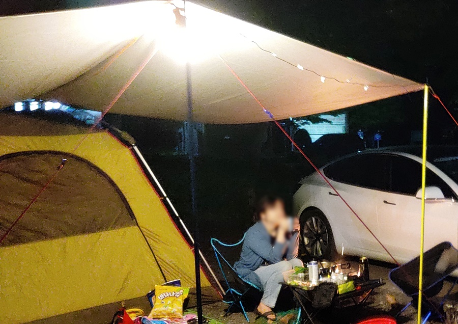 여름엔 이너텐트와 타프로 캠핑